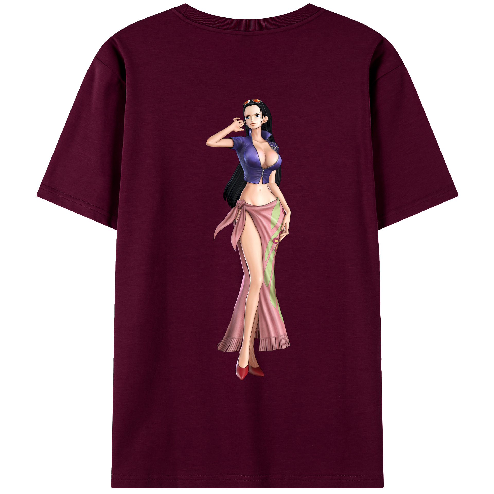 ワンピース ニコ・ロビン ONE PIECE Nico Robin レディース半袖Tシャツ(バックプリント)